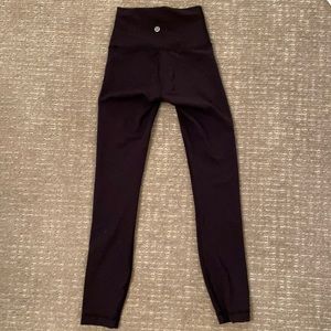 Lululemon Wunder Train high-rise 25” black size 0